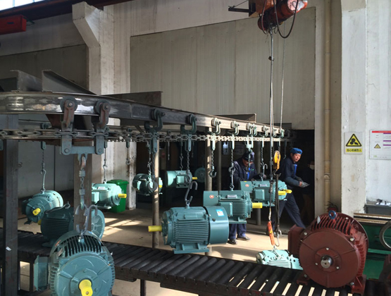 盛華電機(jī)流水線