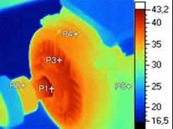 電機(jī)運(yùn)行溫度分布圖